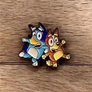 Pin - Bluey And Bingo 1.25” Cartoon Heeler Dog, Cute Gift, Kids NWT
